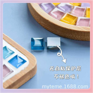 ✅ 450 Capsules 1cm Colorfuled Crystal Glass Mosaic Collage Creative Art Kidsren's Handmade DIY Materials