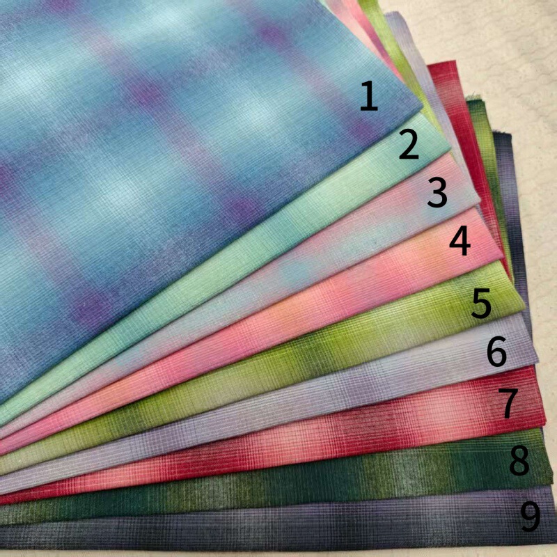 A006-2 Pre-Dyed Fabric Set, Washed Gradient Fabric, DIY Handmade Patchwork Doll Clothes A006-2 Pre-Dyed Fabric Set, Washed Gradient Fabric, DIY Handmade Patchwork Doll Clothes