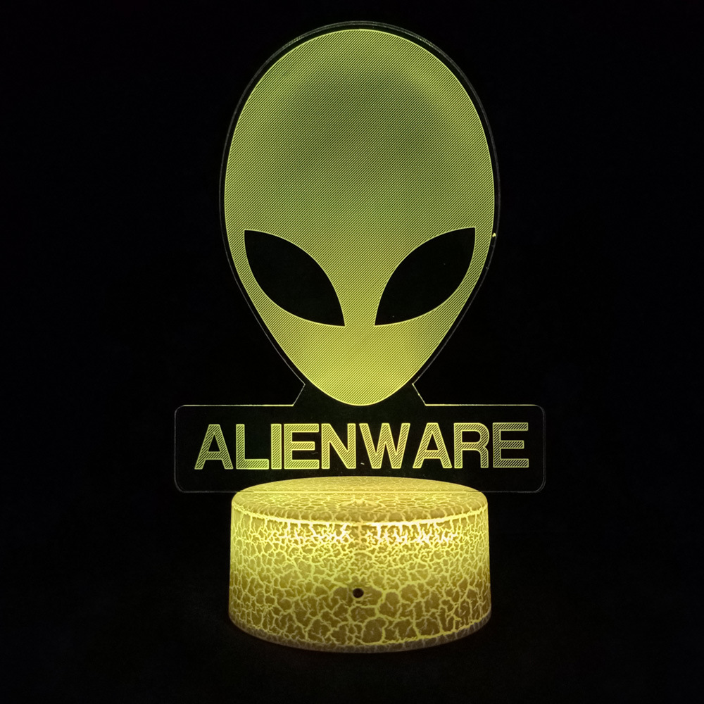 万圣节外星人ALIENWARE3D 小夜灯 电竞房氛围灯 电脑桌面装饰礼品
