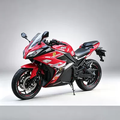 Little Ninja TDR51Z electric motorcycle, street bike, high-power sports off-road bike, customized for cross-border delivery (Elektrikli motosikletlər) - little-ninja-72v20a-black-gold-battery