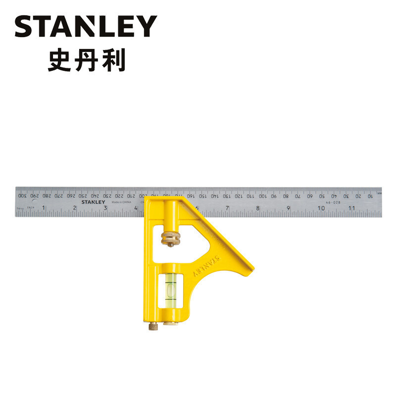 史丹利（Stanley）直角尺公制活动直角尺300mm   STHT46143-23