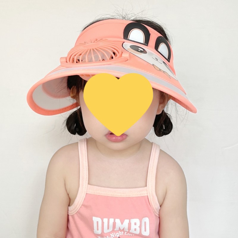 주황색 팬더 귀 - 모자 팬 스타일