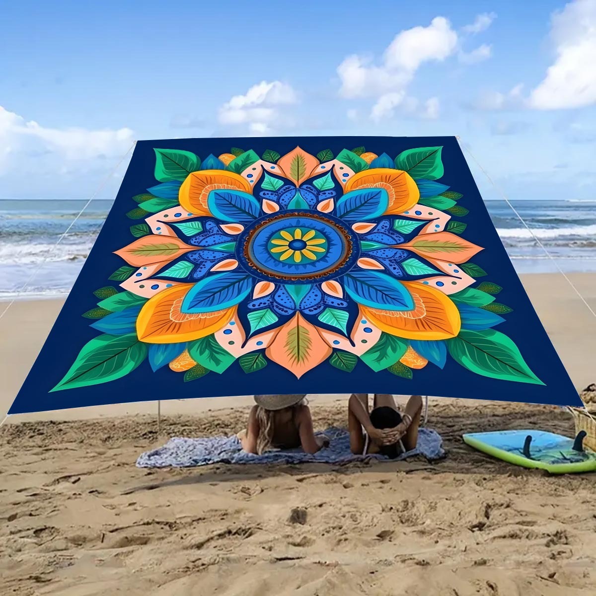 Cross-border camping sunshade tent - camping tarpaulin picnic ground cover. Portable outdoor camping tent