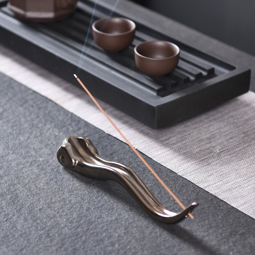 Celadon incense burner incense insert ceramic thread incense insert Zen home indoor antique creative Xiangyun lotus leaf Japanese incense insert