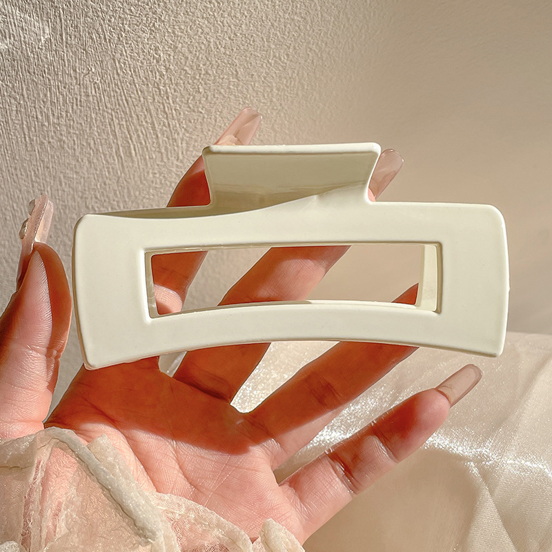 Clip de agarre simple de verano, volumen de cabello de alta calidad, clip de tiburón, horquilla grande, horquilla, nuevo cabello femenino, tocado 2024