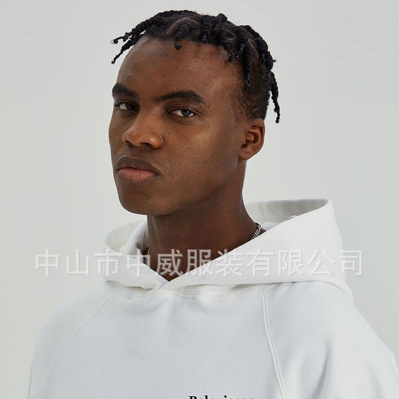 Balaniegas/380g Paris family sweater coat men's and women's casual trend plus velvet hooded sweater