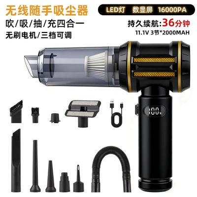 Vacuum Cleaner, Tozsoranlar - 1201-black-gold-long-hose