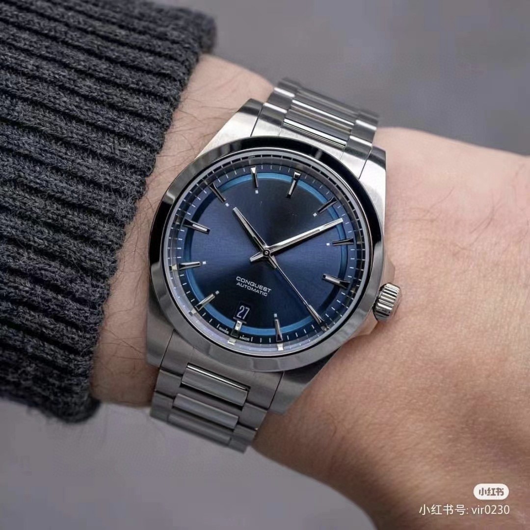 浪冠琴悦动系列机械表康卡斯钢带运动男表