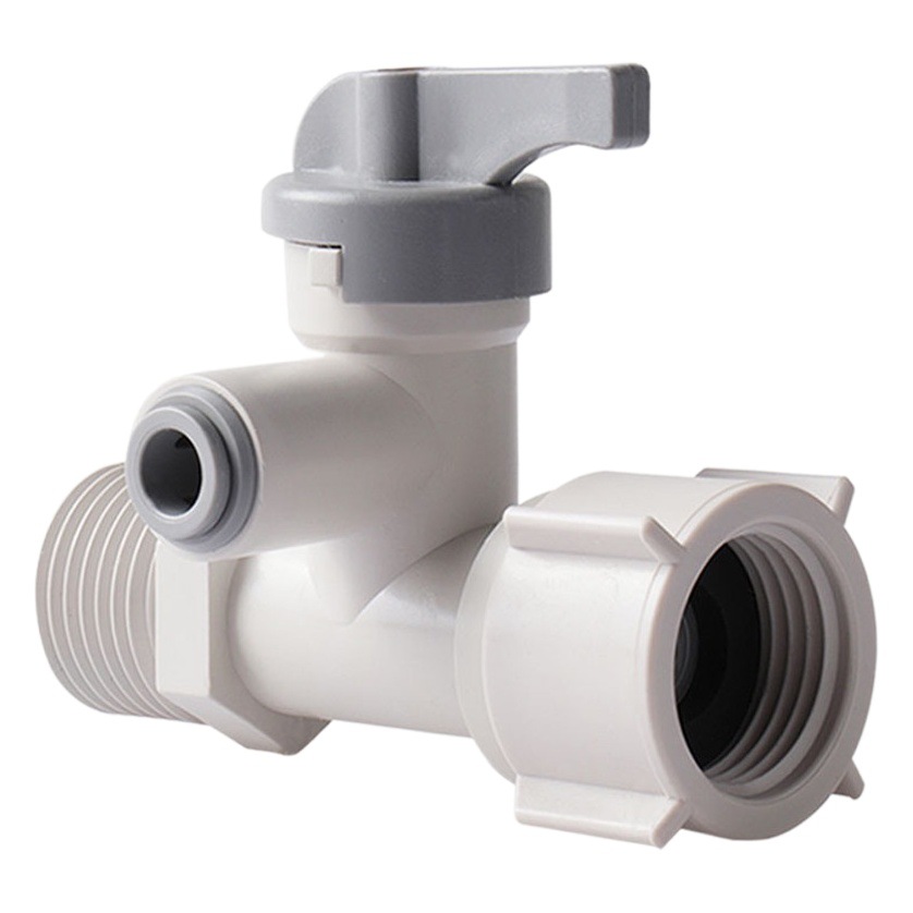 Purificador de agua del grifo de entrada de agua tee separador de agua de plástico 2 puntos válvula de bola interruptor de la válvula dispensador de agua accesorios Universal