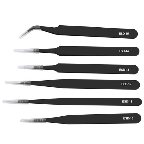 Stainless Steel Tweezers Grafting Eyelashes Bird's Nest Hair Picking Acne Small Clip Black Tweezers
