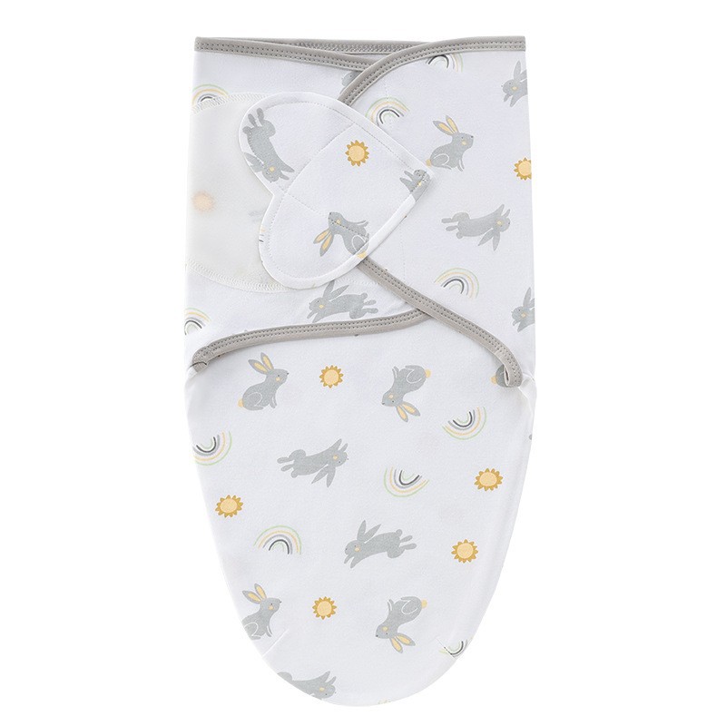 회색 토끼 사랑 모자 없는 봄 실크 침낭