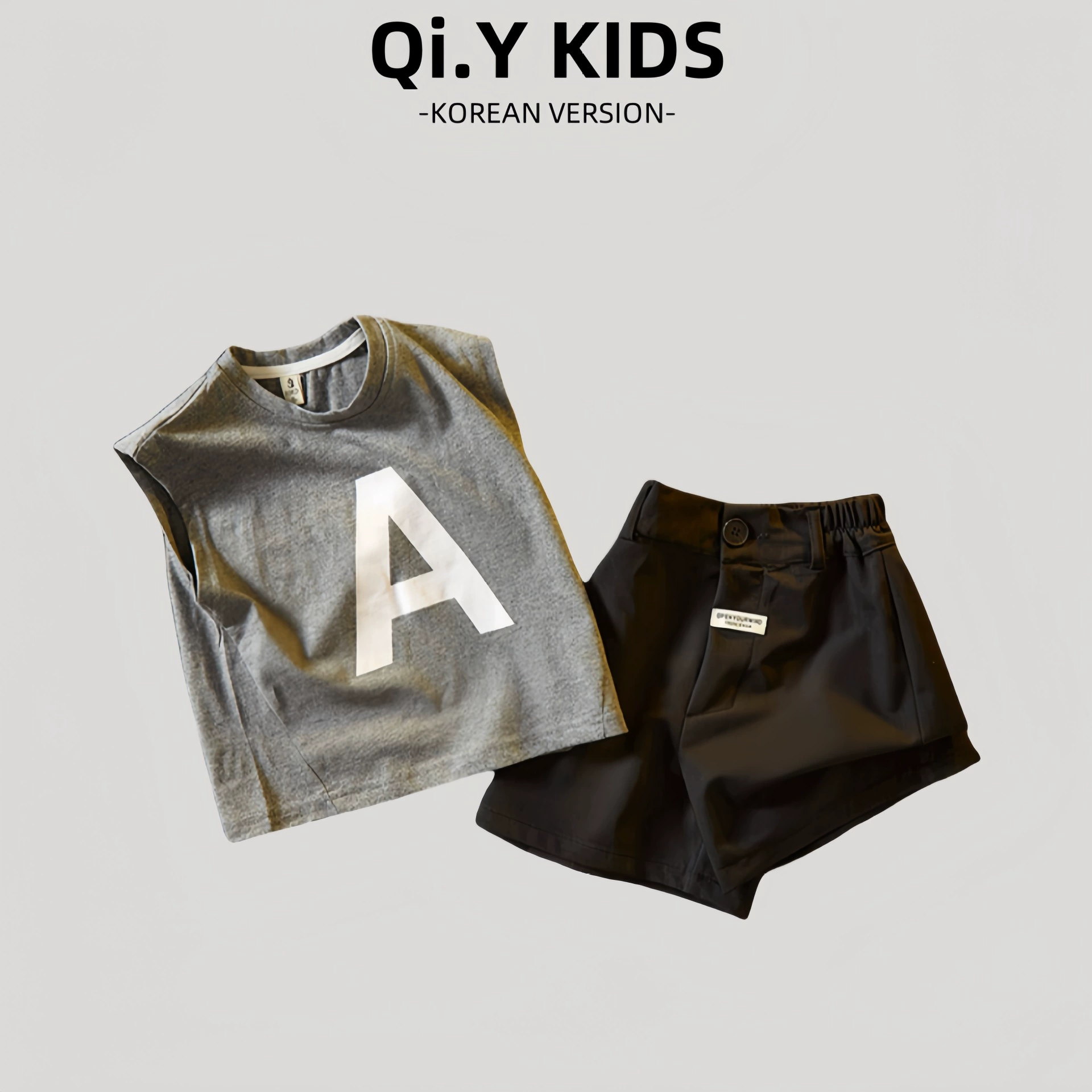 Children's sleeves sleevless, summer set, thin vest for boys