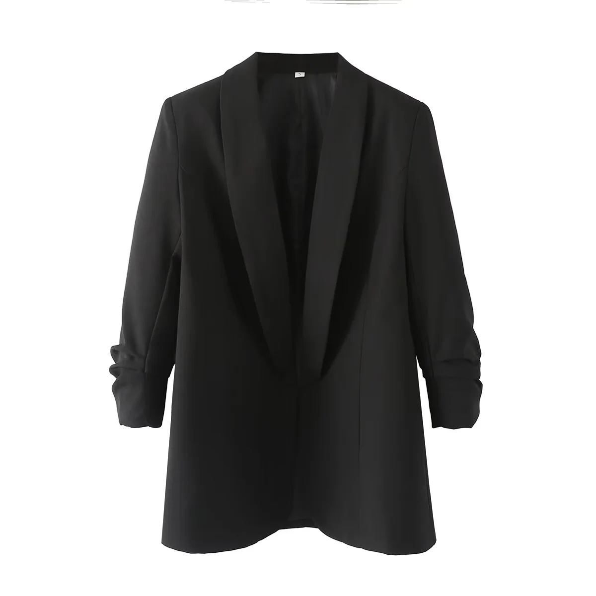 Women's Coat Long Sleeve Blazers Pleated Business Solid Color display picture 2