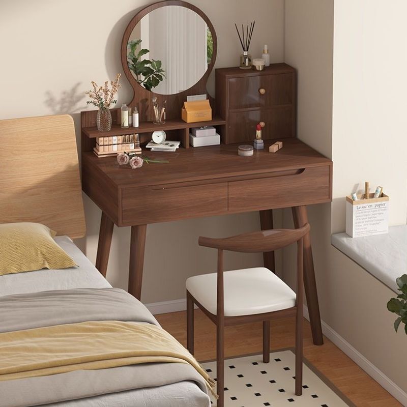 Modern minimalist bedroom dressing table, makeup table for small spaces, 2026 new model for rental apartments