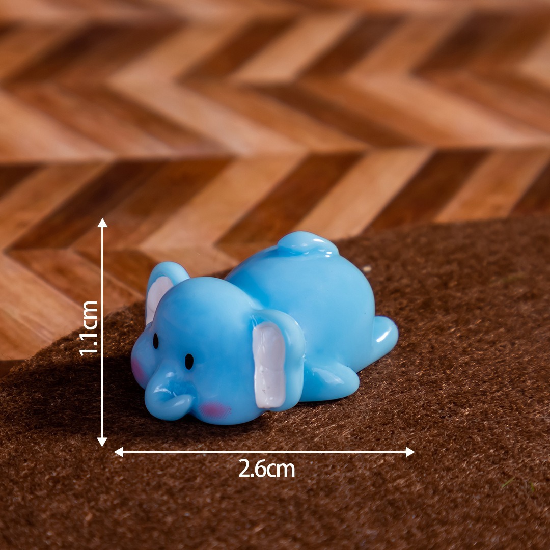 단색 광택 파란색 코끼리