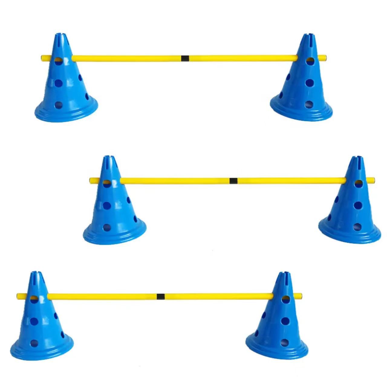 30 ㎝ Round Bottom Barrel with Holes, Logo Pole, Hurdle Rack, Football Training Supplies, High Jump Rack, Agility Training Equipment