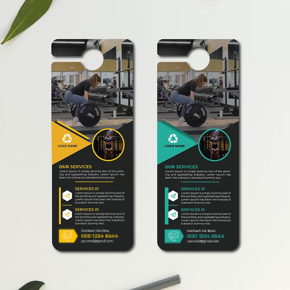 PVC异形门挂牌定 制美容健身家政广告宣传门挂卡停车挂钩hanger