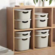家用衣物收纳箱超大带盖玩具整理箱桌面零食收纳盒客厅塑料储物箱