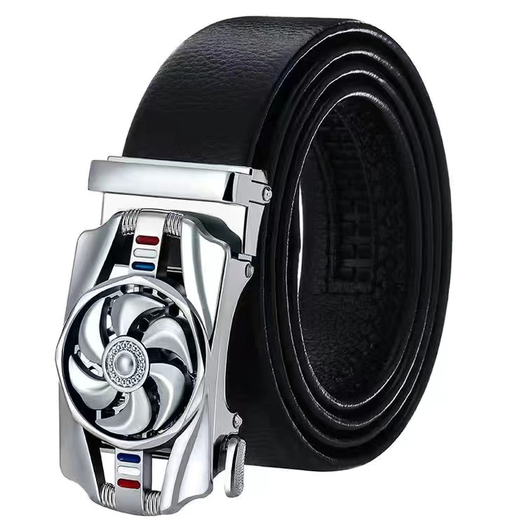 Cinturón de viaje de moda masculina de negocios ocio coreano cinturón de pantalones automático giratorio cinturón de transferencia de juventud