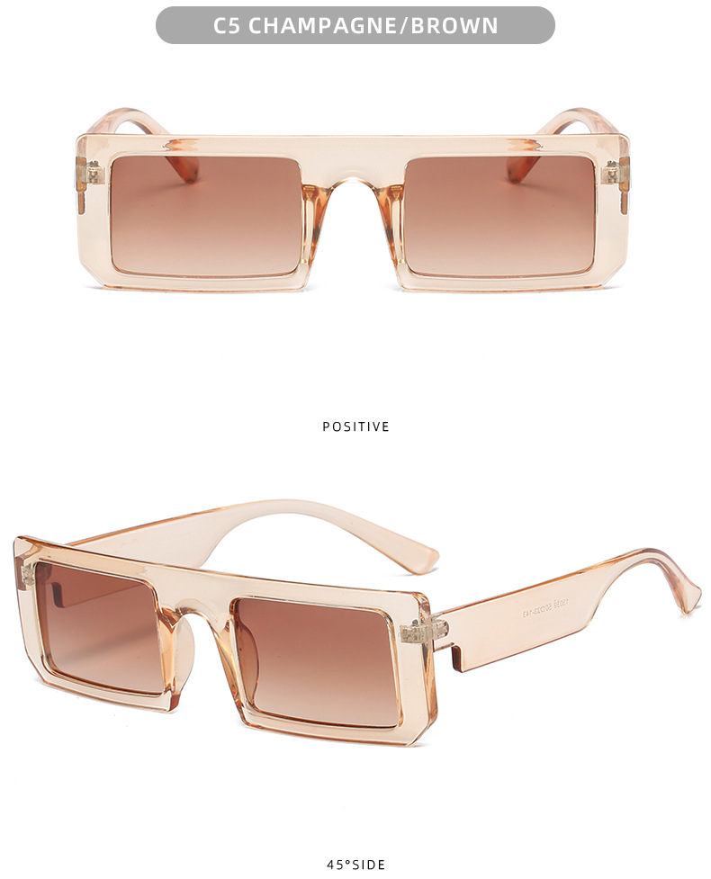 Women's Square Sunglasses Retro Personality Eyewear For Summer_voghion.com