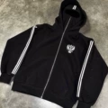 Black double cap three stripes wy106136