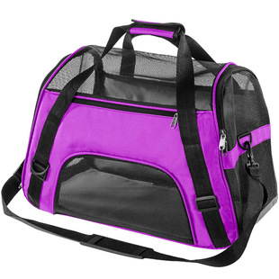 Cross-border lightweight breathable outing pet cat bag outdoor crossbody pet bag wholesale mesh breathable cat bag delivery