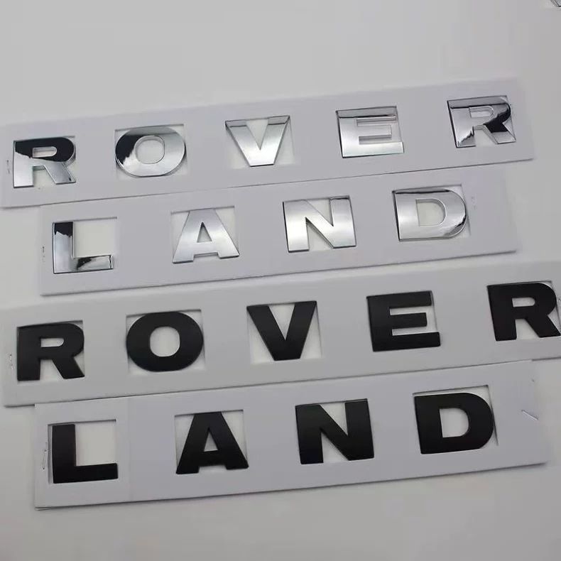 Land Rover letter logo LAND ROVER car emblem Discovery 4 Discovery 3 hood emblem Range Rover Evoque Range Rover Velar car sticker Freelander