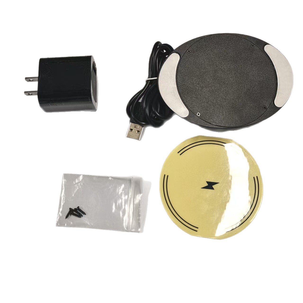 Cargador inalámbrico oculto de 30 mm sin perforaciones, cargador inalámbrico inteligente para el hogar, nuevo modelo transfronterizo