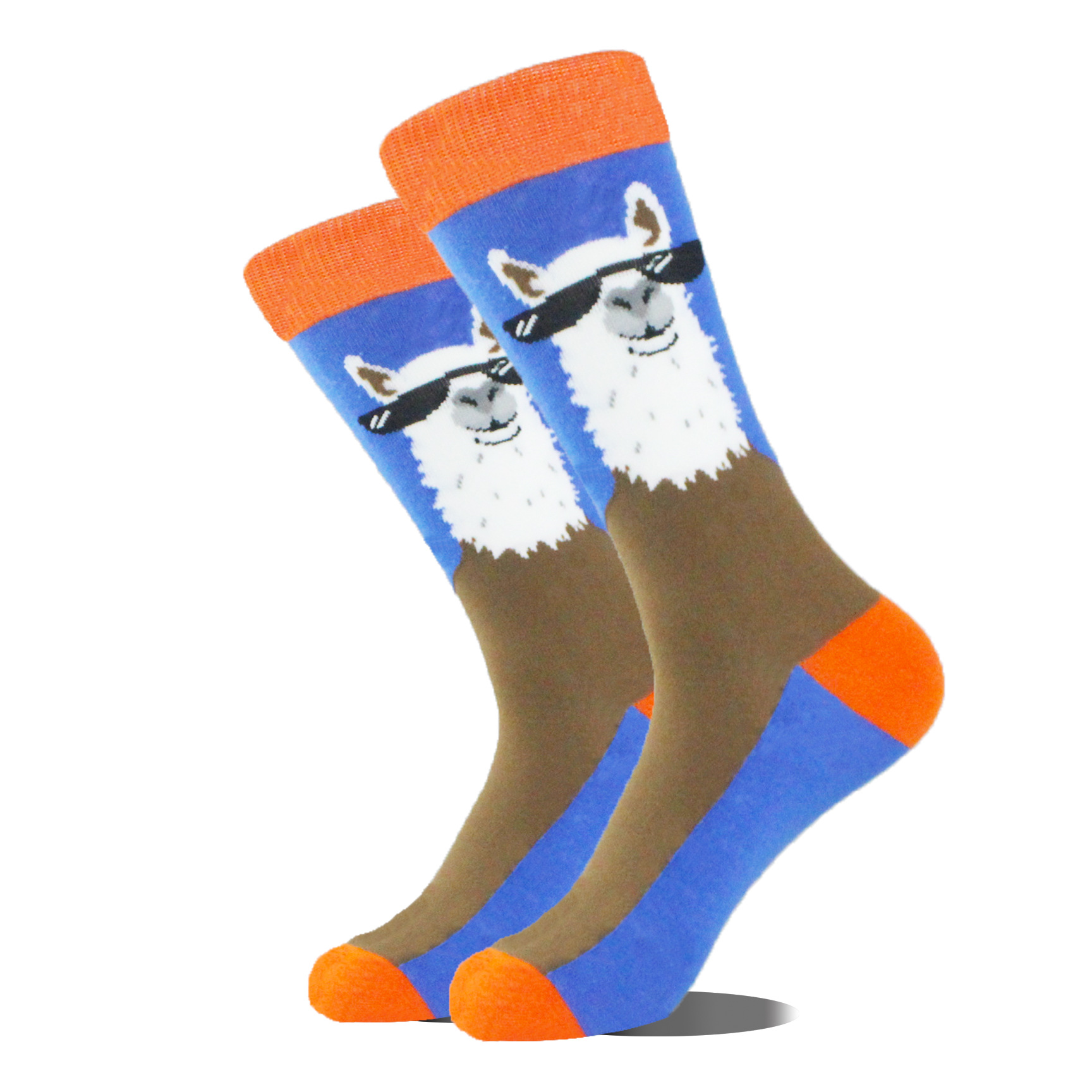 Comercio exterior calcetines de moda transfronterizos calcetines de algodón de media pantorrilla para hombres populares calcetines de moda de tema de serie de vida animal al por mayor