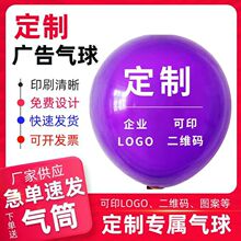 广告气球10寸12寸印字图案印二维码logo生日派对婚礼装饰场景布置