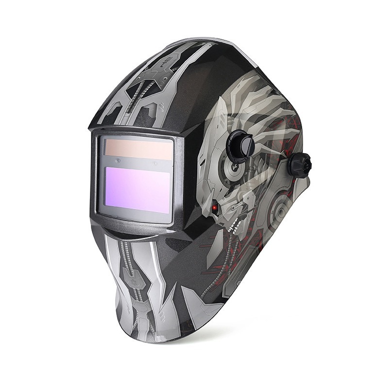 机械战士头戴式太阳能自动变光焊接面罩切割打磨防飞溅