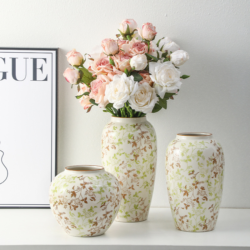 High-End Retro New Chinese Blue and White Porcelain Vase Three-Piece Set for Guest Restaurant Flower Arrangement Home Decoration Ornaments High-End Retro New Chinese Blue and White Porcelain Vase Three-Piece Set for Guest Restaurant Flower Arrangement Home Decoration Ornaments