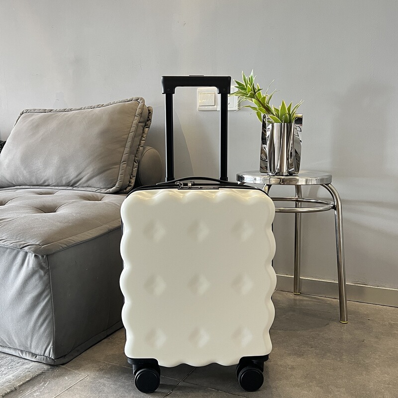 Biscuit Luggage Boarding Case for Men and Women, Small Lightweight Kidsren's Trolley Case, Cute Japanese Style Student Travel Password Box