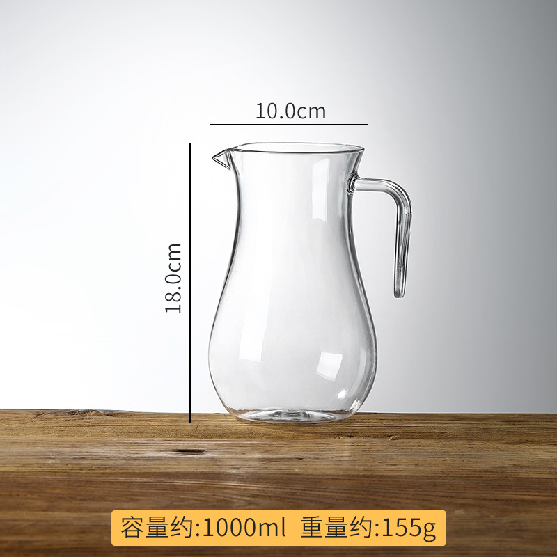 손잡이가 있는 큰 배꼽 와인 디스펜서 1000ml