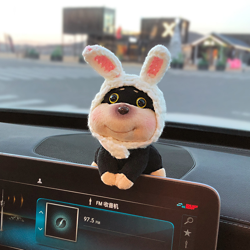 2025 nuevo estilo abeja perro decoración de coche consola central de coche pantalla muñeca de coche muñeca de coche muñeca