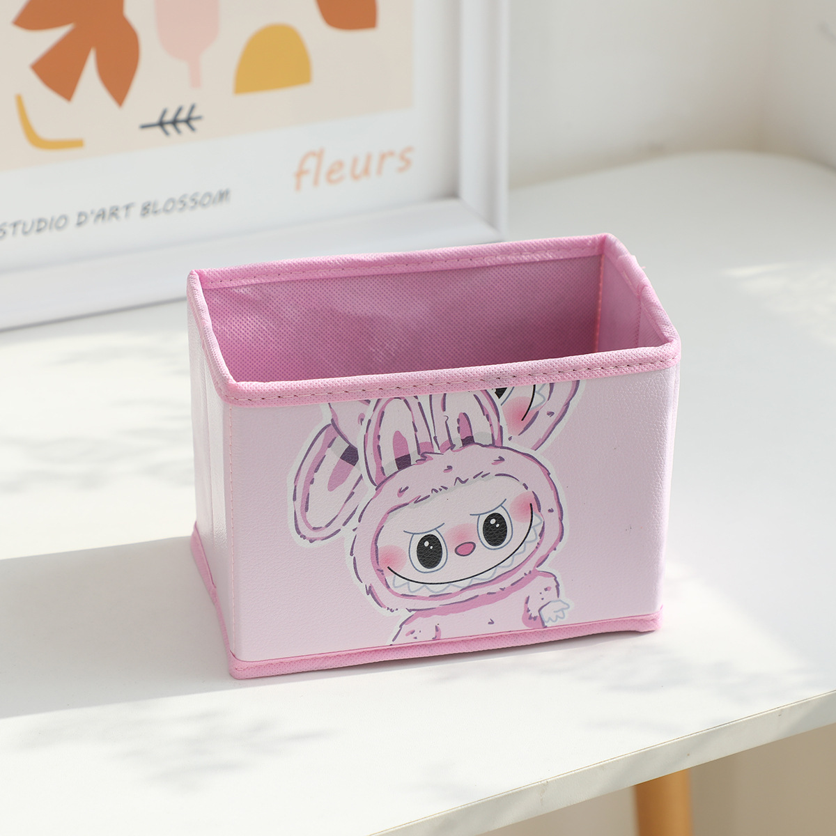 Puバブルマットlabubu折りたたみ収納デスクトップ収納ボックス化粧品文房具分類整理収納ボックス