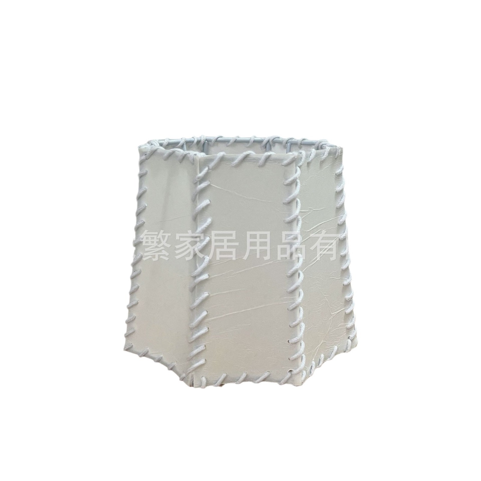 Enrollamiento de mano de piel de oveja de PVC lámpara de cabezal de cama creativa ocho lados E14 lámpara de piso de dormitorio lámpara de caja fábrica de lámpara