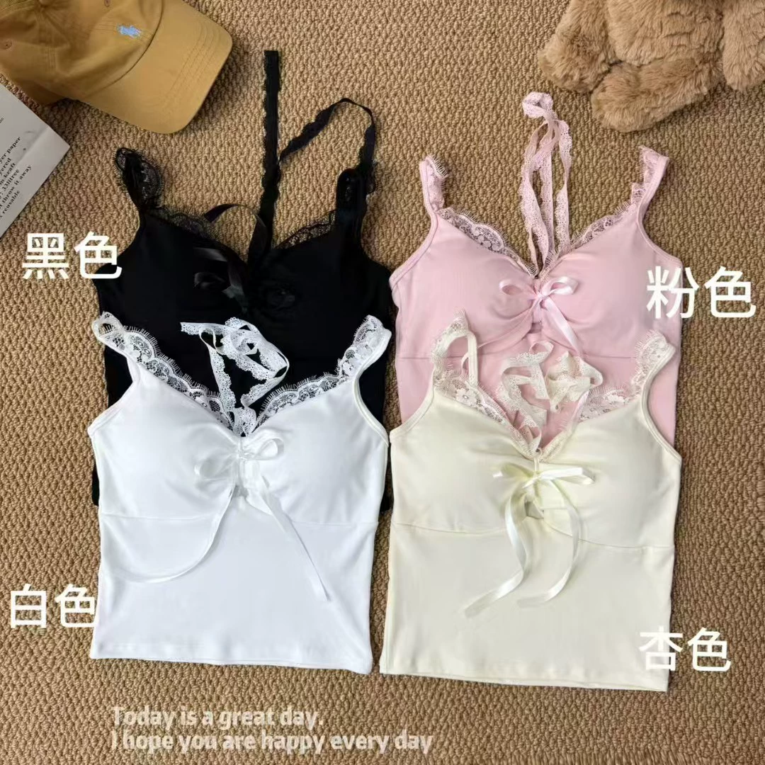 Чистый ветер сладкая горячая девушка кружевной жилет женский осенний новый сексуальный стиль