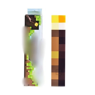 Мой мир игрового периферийного светильник-брелок шахты ключ-кольцо Minecraft факелы ночной свет подвеска