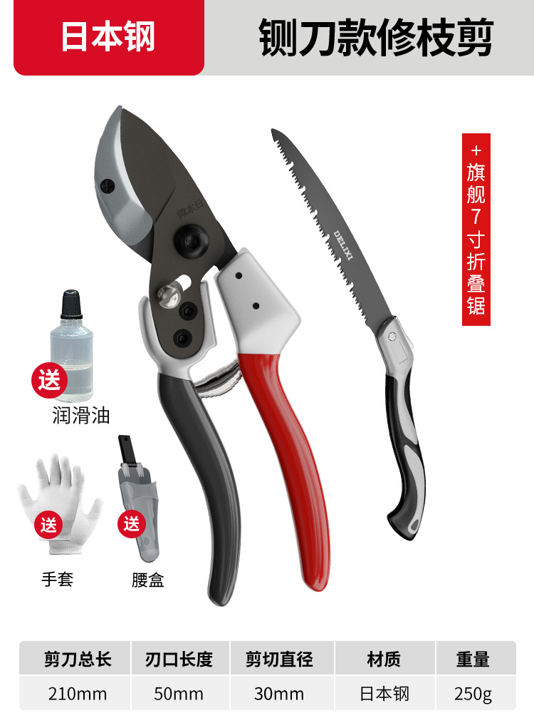 Tijeras de rama de fruta Yizili tijeras de jardín de primavera SK5 hoja de acero tijeras de jardinería doméstica tijeras de podar Bonsai de jardín al por mayor