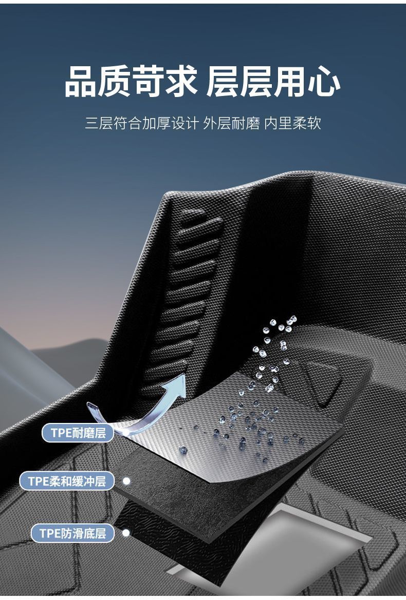 Changan Glutinous Corn Floor Mats Tpe Full Package 2023 Lumin Special Driver Tpe Carpet Mat Wire Loop