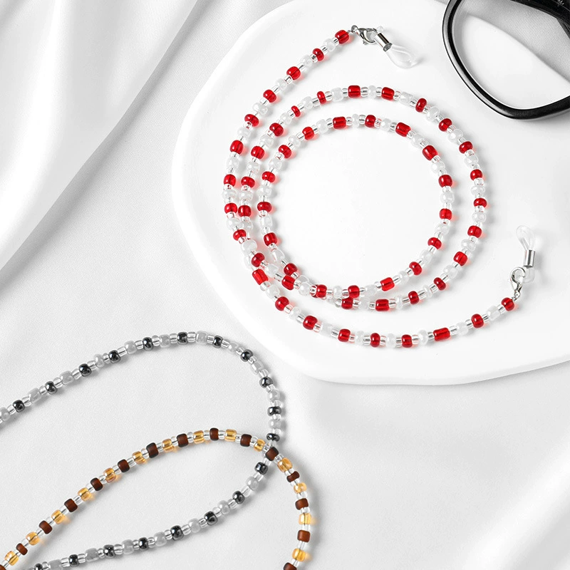 Цепочка для шнурка для очков пресбиопические бусины для очков цепочка для шнурка Нескользящая цепочка для шнурка с защитой от падения оптом