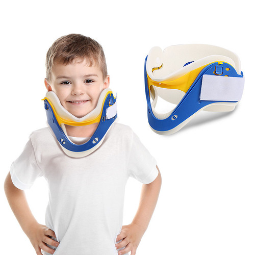 Cross-border size adjustable protection cervical spine immobilizer emergency neck brace sports protective gear four-in-one neck brace