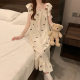 Nightdress Summer Short Sleeve with Chest Pad Sweet Cute Ins Princess Style Pajamas Women's dress Home Clothes
