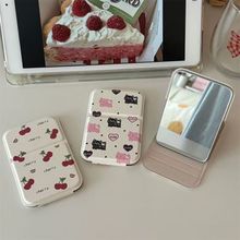 ins可爱小巧便携小镜子学生迷你补妆镜可折叠桌面化妆镜随身卡通