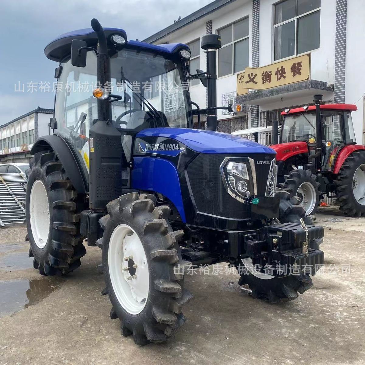 新款雷沃欧豹m904-y(g4)农用四驱马力减补90拖拉机犁地旋耕机全柴