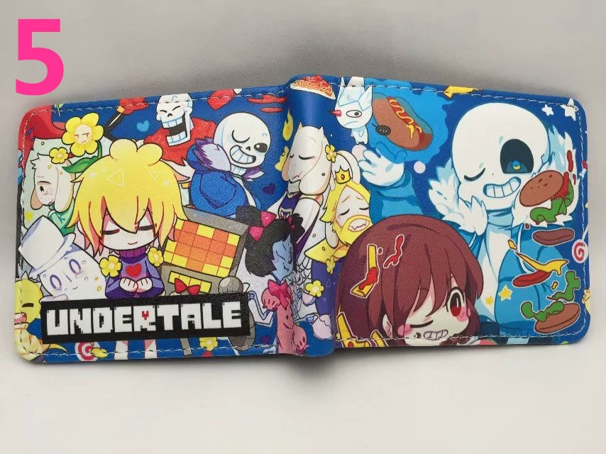Под легендой, компактный бумажник Undertale Skeleton Brothers, периферия игры, короткий студенческий бумажник, следовать