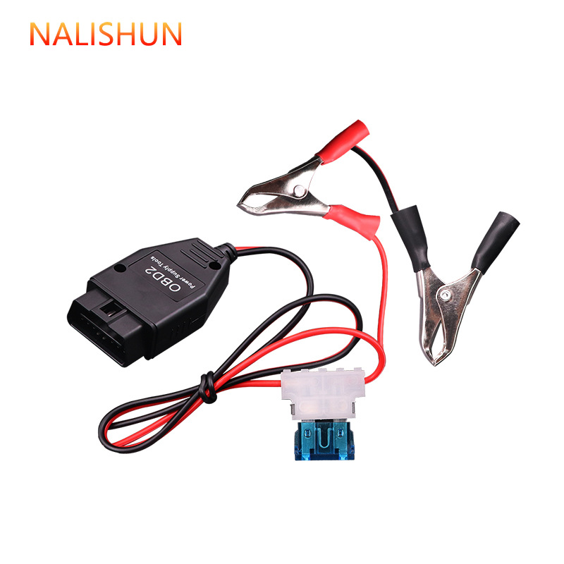 Dispositivo de memoria de apagado de la computadora del coche OBD cambio de batería herramienta de alimentación continua cambio de batería herramienta de detección de fugas