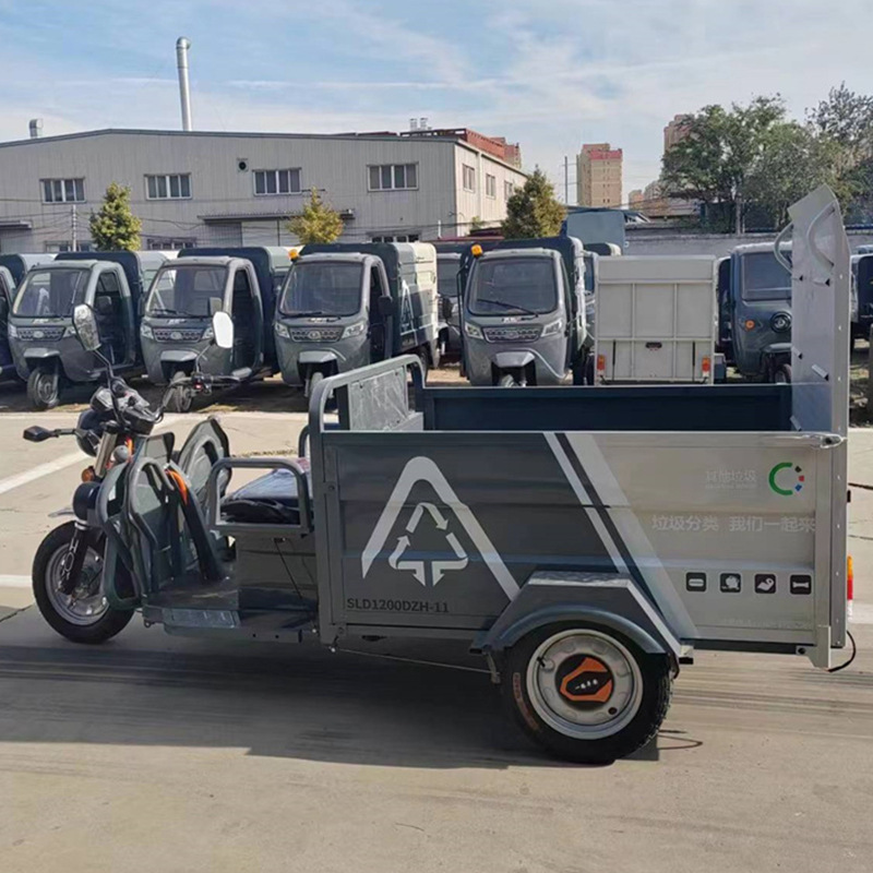 Electric Sanitation Vehicle 500-Liter Municipal Street Electric Garbage Removal Vehicle Three-Wheeled Garbage Cleaning Vehicle Direct Supply from Manufacturer