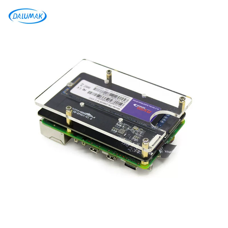 Плата-адаптер Raspberry Pi 5 PCIe → M.2 2280 для расширения, поддержка модуля ускорения ИИ Hailo-8